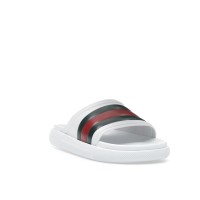 Gucci Web Slide Sandal White Green Red