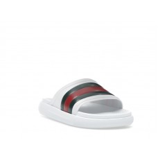 Gucci Web Slide Sandal White Green Red