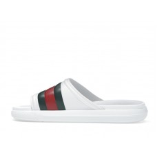 Gucci Web Slide Sandal White Green Red