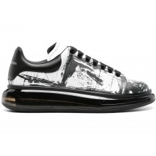 Кроссовки Alexander McQueen Oversized Abstract Print White Black