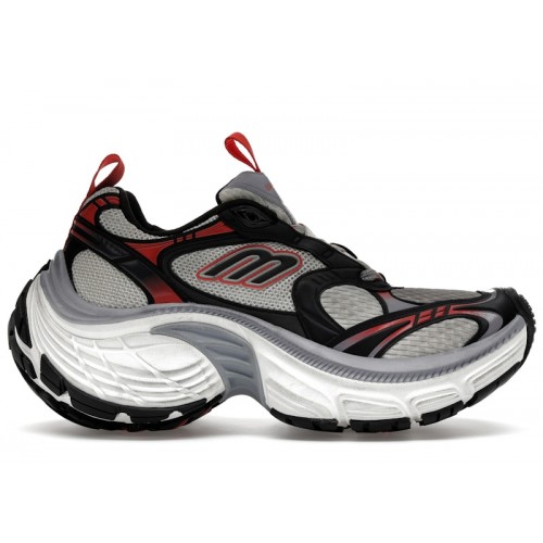 Balenciaga 10XL Worn-Out Grey White Red - мужская сетка размеров