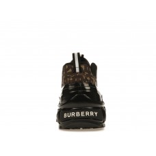 Кроссовки Burberry Arthur Monogram Print Black Bridle Brown