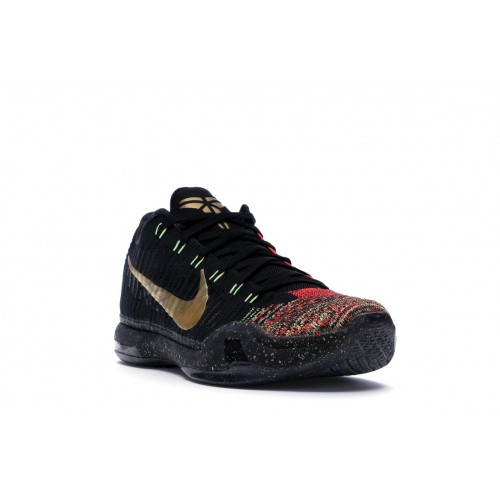 Кроссы Nike Kobe 10 Elite Christmas - мужская сетка размеров
