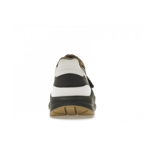 Burberry Ramsey Vintage Check Suede Leather Sneakers Grey Archive Beige - мужская сетка размеров