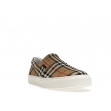 Кроссовки Burberry Slip On Check Print
