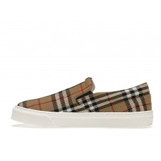 Кроссовки Burberry Slip On Check Print