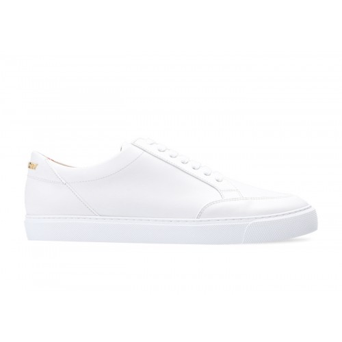 Кроссы Burberry Logo Detail Leather Sneakers Optic White (W) - женская сетка размеров