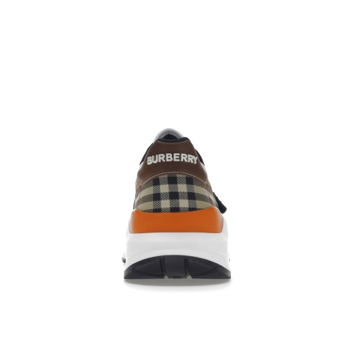 Кроссы Burberry Regis Black Archive Beige Brown White - мужская сетка размеров