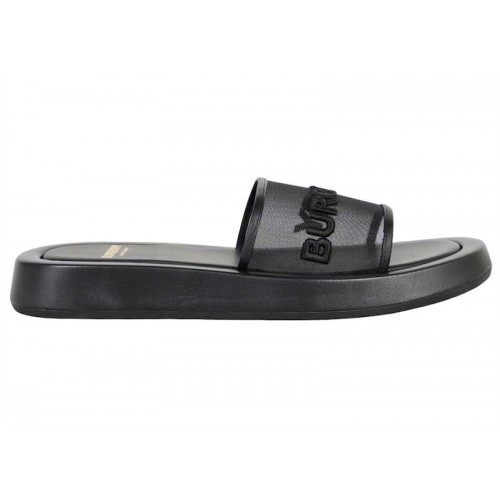 Burberry Embroidered Logo Slide Black (W) - женская сетка размеров
