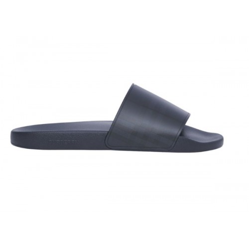 Кроссы Burberry Embossed Logo Slides Dark Blue - мужская сетка размеров