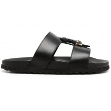 Burberry Barnston Leather Sandal Black