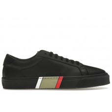 Burberry Icon Stripe Black Leather