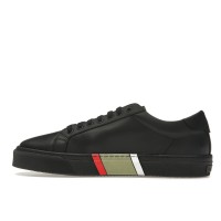 Burberry Icon Stripe Black Leather