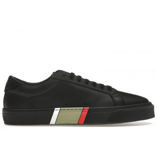 Burberry Icon Stripe Black Leather - мужская сетка размеров