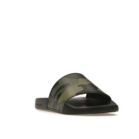 Шлепки Burberry Embossed Logo Slides Mangrove Green