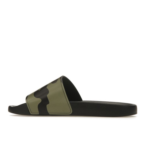 Кроссы Burberry Embossed Logo Slides Mangrove Green - мужская сетка размеров
