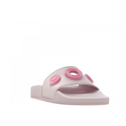 Burberry Logo Graphic Rubber Slide Pale Candy Pink (W) - женская сетка размеров
