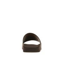 Burberry Check Print Slides Dark Birch Brown