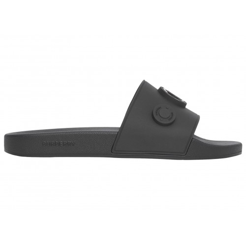 Кроссы Burberry Logo Graphic Slides Black - мужская сетка размеров