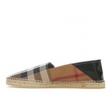 Burberry Check Espadrilles Birch Brown
