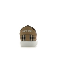 Женские кроссовки Burberry Vintage Check and Leather Sneakers Archive Beige Check Toe (W)