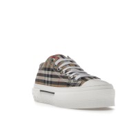 Женские кроссовки Burberry Vintage Check Cotton Sneakers Archive Beige White (W)