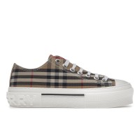Женские кроссовки Burberry Vintage Check Cotton Sneakers Archive Beige White (W)