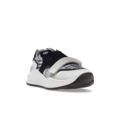Кроссовки Burberry Ramsey Haymarket Check Print Light Blue White Black
