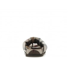 Burberry Check Print Thong Sandals Brown