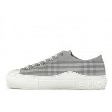 Burberry Vintage Check Cotton Sneaker Grey Blue
