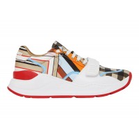 Женские кроссовки Burberry Regis Montage Print Nylon Multicolor (W)