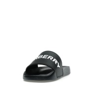 Burberry Logo Slides Black Optic White