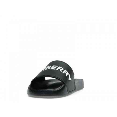 Burberry Logo Slides Black Optic White - мужская сетка размеров