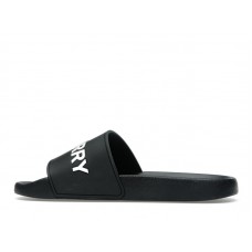 Burberry Logo Slides Black Optic White