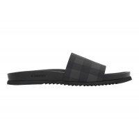 Шлепки Burberry Check Slide Cloud Grey Black