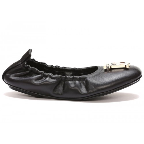 Burberry TB Logo Plaque Ballerina Flat Black (W) - женская сетка размеров