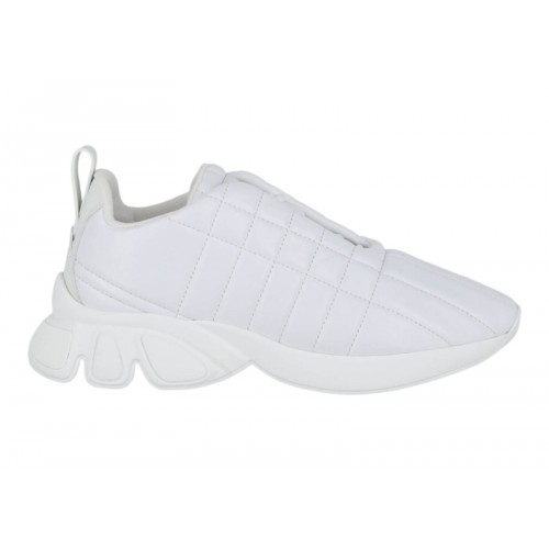 Burberry Quilted Leather Sneaker White (W) - женская сетка размеров