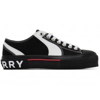 Кроссовки Burberry Colorblock Low Top Canvas Sneaker Black White