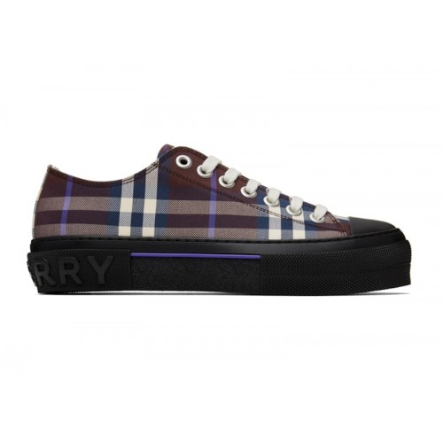 Burberry Vintage Check Cotton Sneakers Deep Maroon - мужская сетка размеров