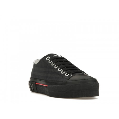 Burberry Vintage Check Canvas Low-Top Sneaker Dark Charcoal - мужская сетка размеров