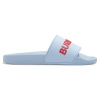 Женские Burberry Furley Logo Slides Pale Blue (W)
