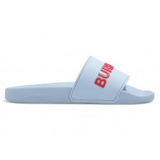 Женские Burberry Furley Logo Slides Pale Blue (W)