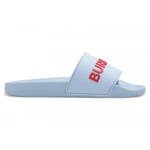 Burberry Furley Logo Slides Pale Blue (W) - женская сетка размеров
