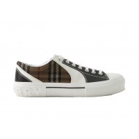 Кроссовки Burberry Vintage Cotton Check Black White