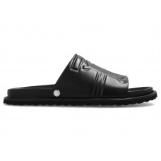 Burberry Thornton Leather Slides Black