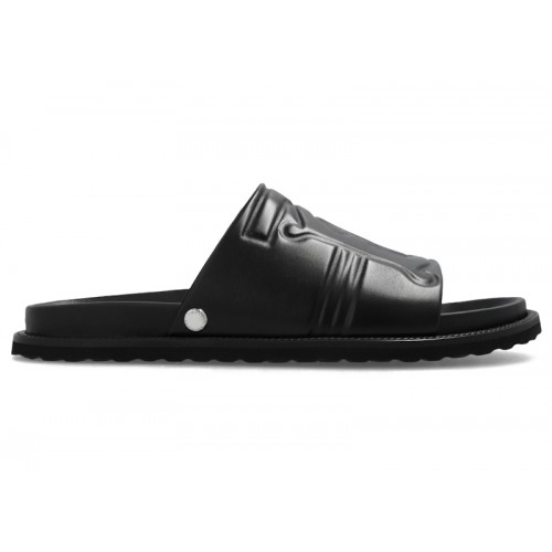 Burberry Thornton Leather Slides Black - мужская сетка размеров