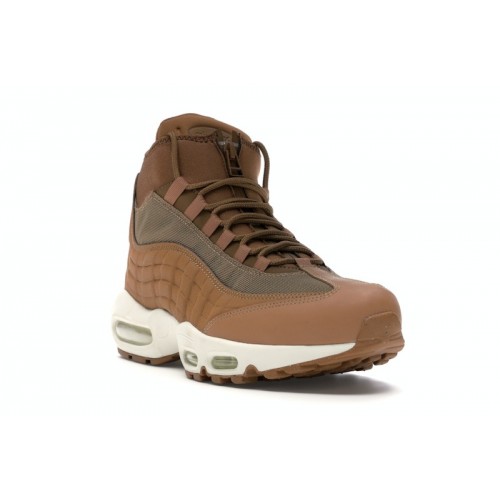 Кроссы Nike Air Max 95 Sneakerboot Flax (2017) - мужская сетка размеров