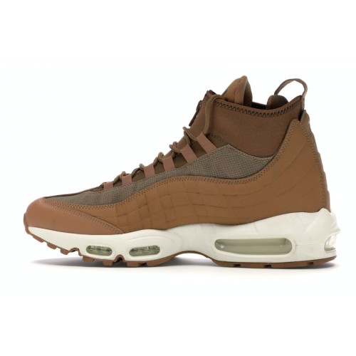 Кроссы Nike Air Max 95 Sneakerboot Flax (2017) - мужская сетка размеров