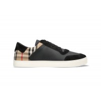 Burberry Stevie Check Sneakers Black Beige