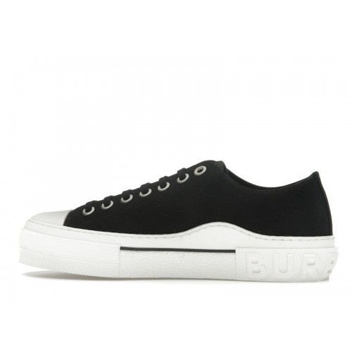 Burberry Jack Low Top Black Canvas - мужская сетка размеров